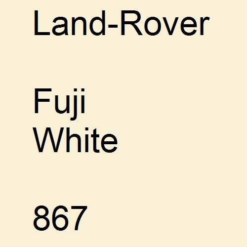 Land-Rover, Fuji White, 867.